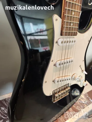 Електрическа китара C.Giant Strat / Stratocaster тип – черна, снимка 4 - Китари - 55720482