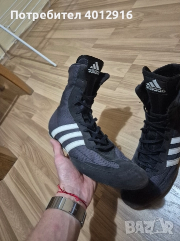 Боксови обувки Adidas Box Hog 2 - 43.5, снимка 4 - Спортни обувки - 52816617