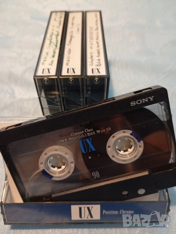 Лот от няколко аудио касети Sony UX 90 хромни ленти