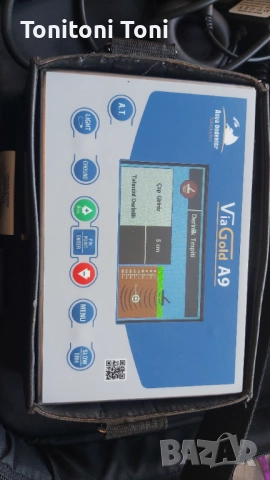 Професионален Металдетектор Via Gold A9 със 3 режима на работа 2D сканиране, ясна дискриминация,изме, снимка 5 - Друга електроника - 52743438