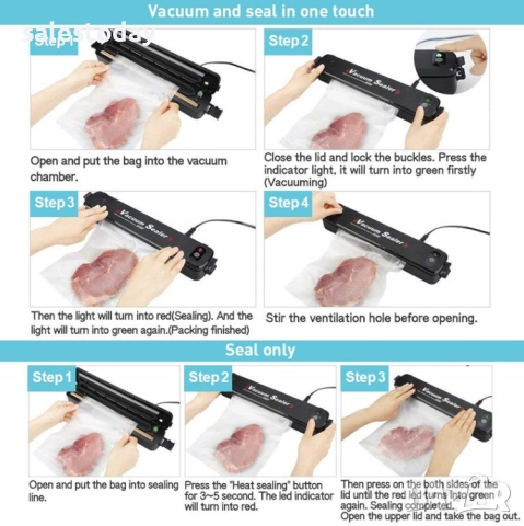 Машина за вакуумиране и запечатване на храни, снимка 3 - Аксесоари за кухня - 52703987