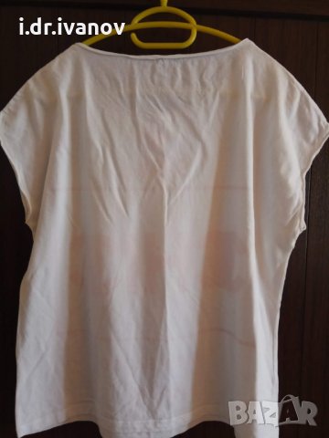 бяла къса тениска CHIC , снимка 3 - Тениски - 29497390