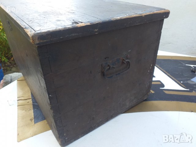 Стар дървен сандък, снимка 8 - Декорация за дома - 34542547