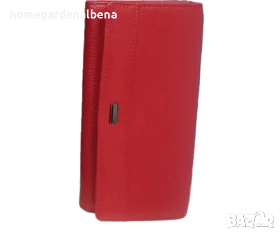 Класическо дамско портмоне естествена кожа — розово, червено, черно, кафяво, снимка 5 - Портфейли, портмонета - 54165113