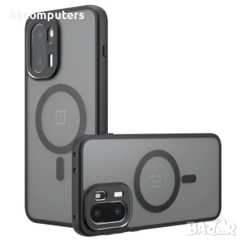 Магнитен Калъф за OnePlus 15R 5G / Ace 6T 5G / Ace 6 5G - TPU+PC, Матов, 4-ъглова защита, Вкл. Проте