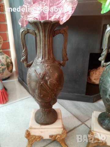 Стари 1870 г. трофейни вази ловна тематика английски, снимка 13 - Антикварни и старинни предмети - 40364198