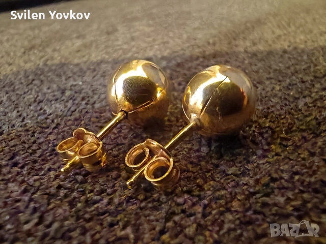 Продавам златни обеци 18к, снимка 7 - Обеци - 52908049