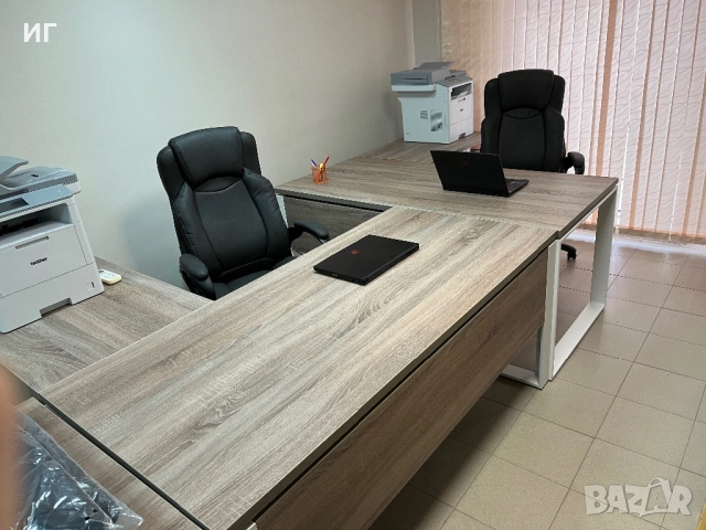 ПРОМО НОВО Офис Стол/Бюро/Маса/Етажерка/Шкаф/Бял Гланц/Дъб/Трюфел/Aiko