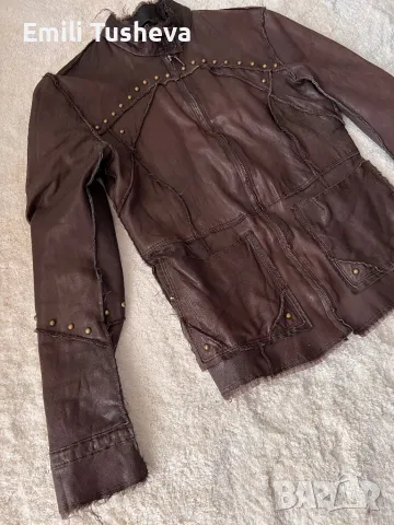 Кожено яке от естествена кожа, снимка 3 - Якета - 50275214