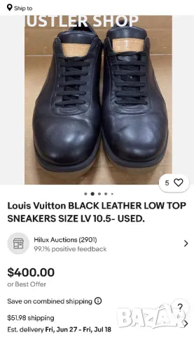 Сникърси LOUIS VUITTON.Номер 35.5, снимка 11 - Дамски ежедневни обувки - 50433786