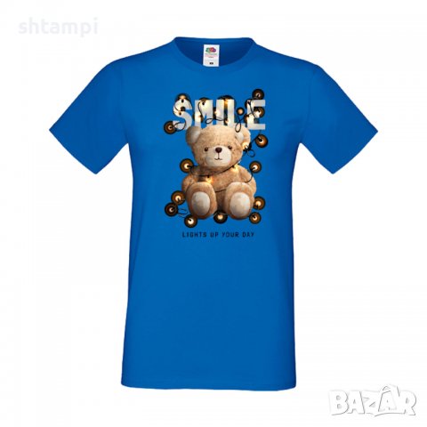 Мъжка тениска bear SMILE Мече,Меченце,Животно, Играчка,Изненада,Подарък,Повод,, снимка 11 - Тениски - 37294292