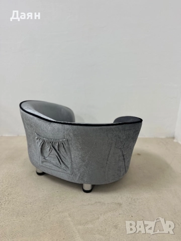 Диван, легло за кучета и котки с мека възглавница, страничен джоб PawHut, снимка 5 - За кучета - 52419945