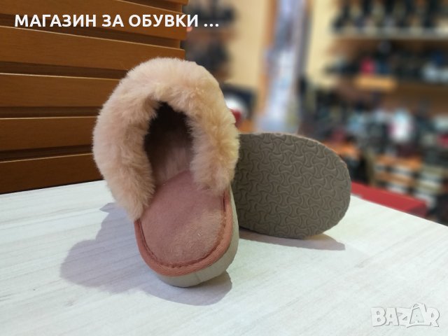 ДАМСКИ ДОМАШНИ ЧЕХЛИ - ОБУВКИ - ЕСТЕСТВЕНА АГНЕШКА КОЖА, снимка 2 - Пантофи - 31302228