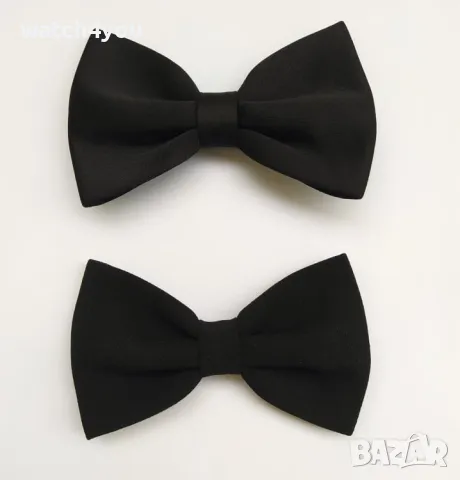 ЧЕРНА ПАПИОНКА.БУТИКОВИ ЧЕРНИ ПАПИОНКИ.ЛЪСКАВА/МАТОВА ЧЕРНА С БРОКАТ ИЗРАБОТКА В ЦВЯТ ПО ЖЕЛАНИЕ, снимка 3 - Други - 25170346