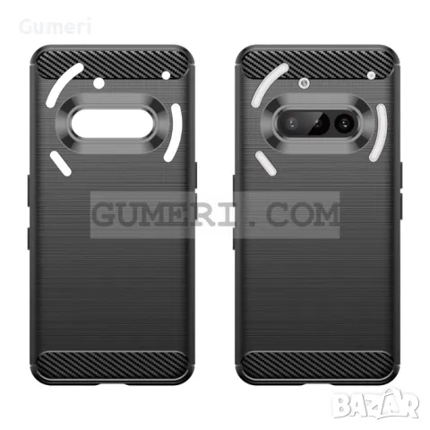 Nothing Phone (3a) - Противоударен Силиконов Гръб - Карбон, снимка 4 - Калъфи, кейсове - 50045654
