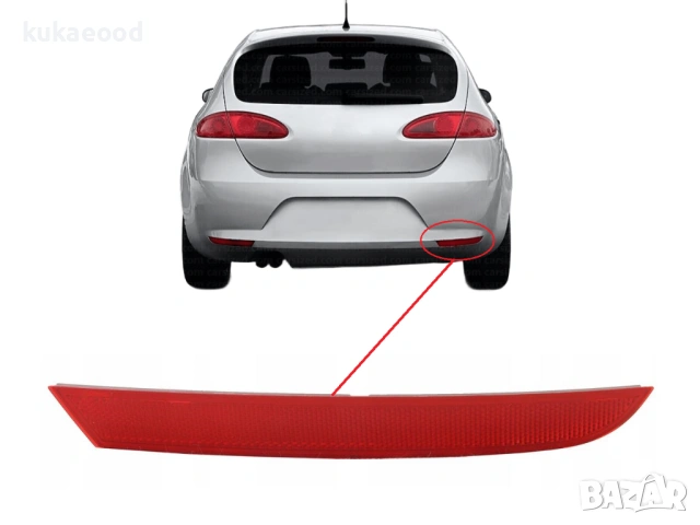 Рефлектор за задна броня на Seat Leon 1P MK2, снимка 3 - Части - 54105649