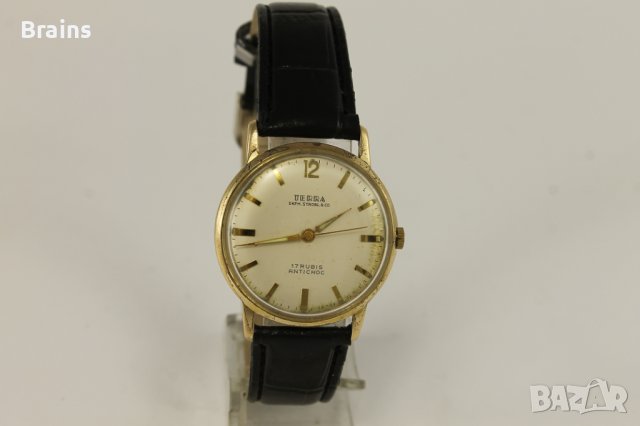 1960's TERRA DKFM. STROBL&CO Позлатен Немски Ръчен Часовник, снимка 2 - Антикварни и старинни предмети - 39222503