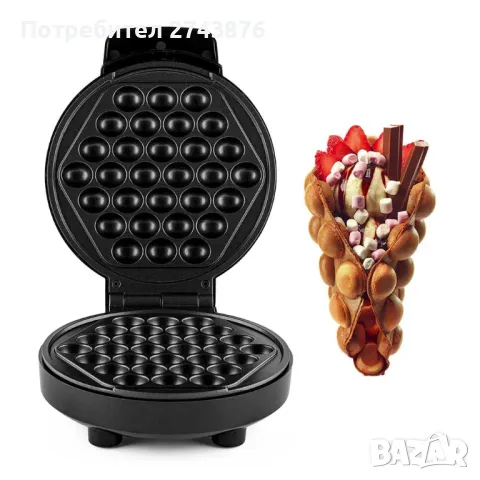  Гофретник за бъбъл-вафла MUHLER MHT-838, 1000W, снимка 4 - Гофретници - 47635068