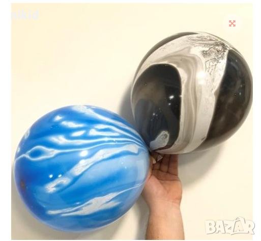 Мраморен мраморни преливащи MARBLE балони балон латекс латексов обикновен рожден ден парти украса , снимка 2 - Други - 33795662