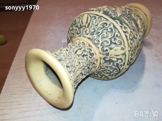 СТАРА ТЕЖКА ВАЗА ОТ ФРАНЦИЯ 1403241440, снимка 16 - Антикварни и старинни предмети - 44761828