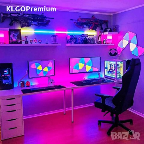 Уникална RGB многоцветна лента украса за коледа, стая с дистанционно, снимка 2 - Лед осветление - 31145146