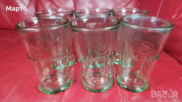 Стъклени чаши Бакарди, BACARDI