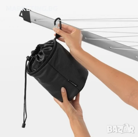 Торба и чанта за щипки Brabantia,  Brabantia Premium Black и Brabantia Compact Black, снимка 5 - Други стоки за дома - 50456065