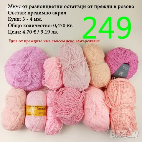 Евтини прежди в малки количества - нови и остатъци , снимка 10 - Други - 52042623