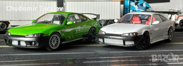 Solido 1:18 Nissan Silvia S15 мащабни модели коли 2бр., снимка 3 - Колекции - 54265603