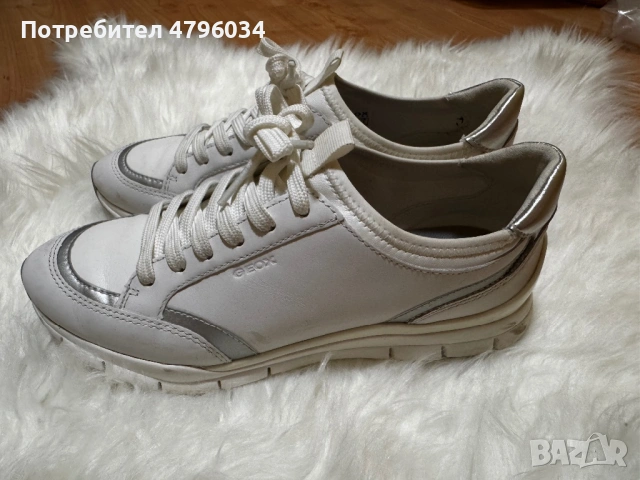 Сникърси Geox бели, снимка 4 - Маратонки - 54239558