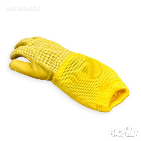 Ръкавици пчеларски от естествена кожа с ръкавели от дишаща материя, снимка 7 - За селскостопански - 21868957