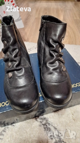 Боти естествена кожа , снимка 2 - Дамски боти - 43684833