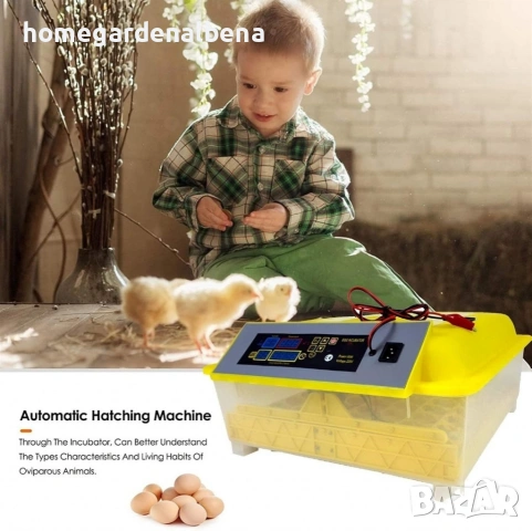 Автоматичен инкубатор 48 яйца YZ8-48 LED дисплей – пилета, патици, пуйки, пъдпъдъци, снимка 5 - За селскостопански - 54108674