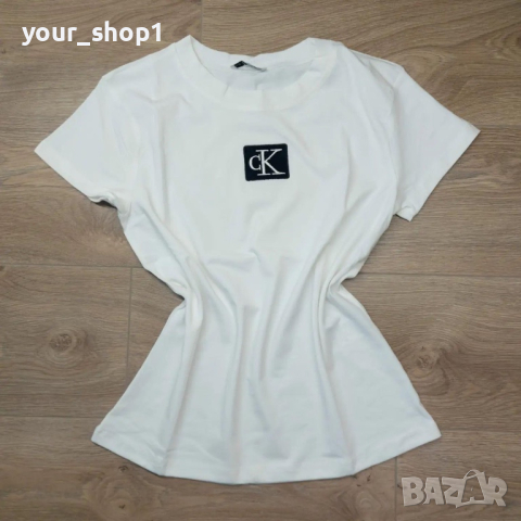 Дамска тениска CK бродирано лого , снимка 1 - Тениски - 44640055