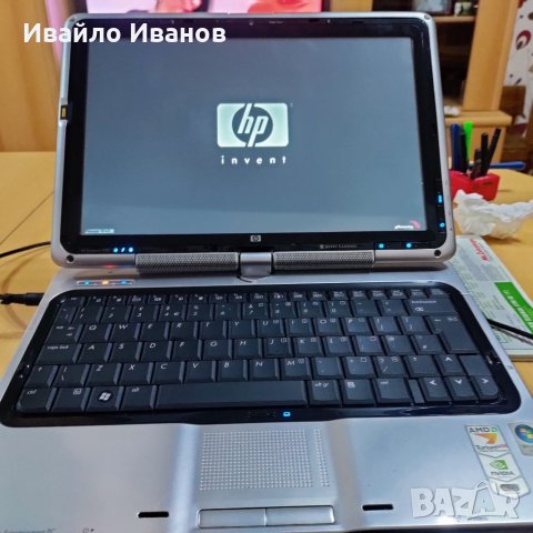 Лаптоп HP TX1000,въртящ се тъчскрийн+дистанционно+писалка, снимка 2 - Лаптопи за дома - 31719502