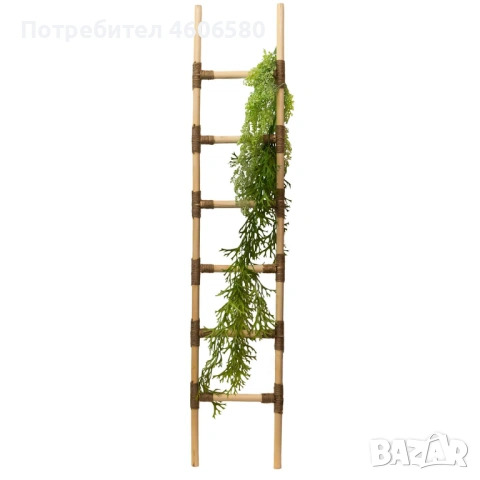 🌿 Дървена стълба-закачалка за хавлии и аксесоари – 2 размера, снимка 3 - Декорация за дома - 53943685