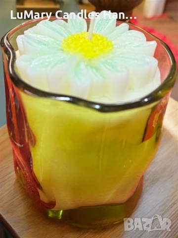 Свещ “ Пролетна нежност”, снимка 6 - Декорация за дома - 53224975