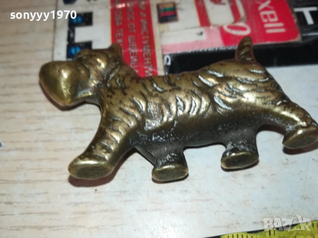 ЗАЯВЕНО-Шотландски териер-КУЧЕ МЕД МЕСИНГ-ВНОС ФРАНЦИЯ 0609251636, снимка 17 - Антикварни и старинни предмети - 51626370