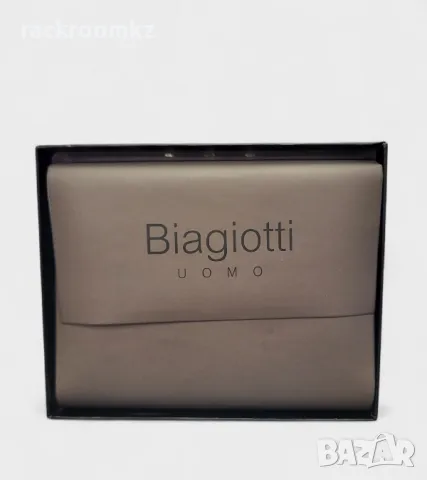 Мъжки луксозен портфейл портмоне от естествена кожа в черен цвят марка Biagiotti, снимка 2 - Портфейли, портмонета - 50316240