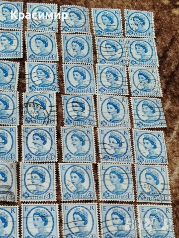 Винтидж ПОЩЕНСКИ марки Елизабет 123бр., снимка 14 - Филателия - 53307935