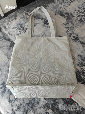 Чанта на цветя от плат с цип, снимка 2 - Чанти - 53953507