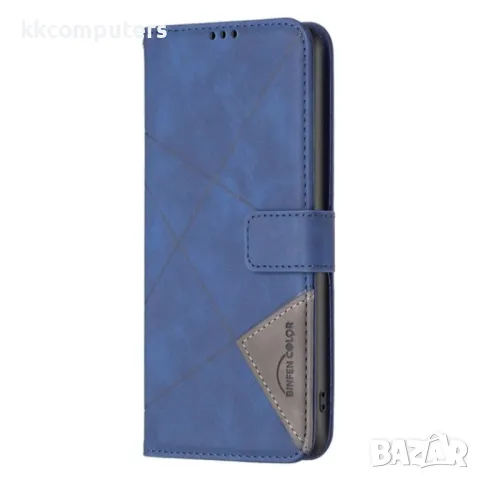 Motorola Moto G Power (2024) Rhombus Texture Magnetic Wallet Кожен Калъф и Протектор, снимка 4 - Калъфи, кейсове - 49989255