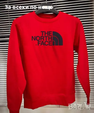Унисекс блуза✅Дамска червена блуза The North Face✅ Мъжка червена блуза Дъ Норт Фейс Код LFS154