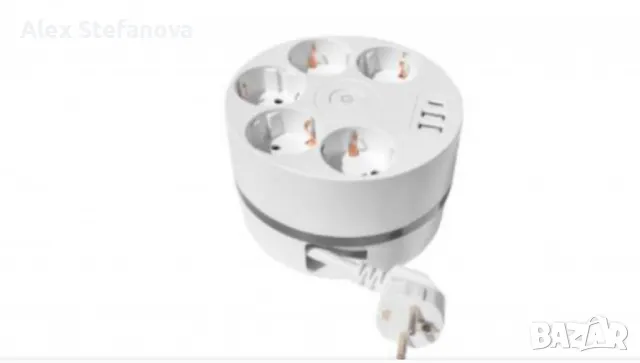 Кабелна макара Technaxx, с множество гнезда, удължителен кабел 140 cm, USB 5x 230V, снимка 1