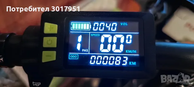 Продавам ел.колело фат байк рс lll про,в отлочно състояние,с багажник и мигачи,зарядно и два ключа., снимка 7 - Велосипеди - 55808456