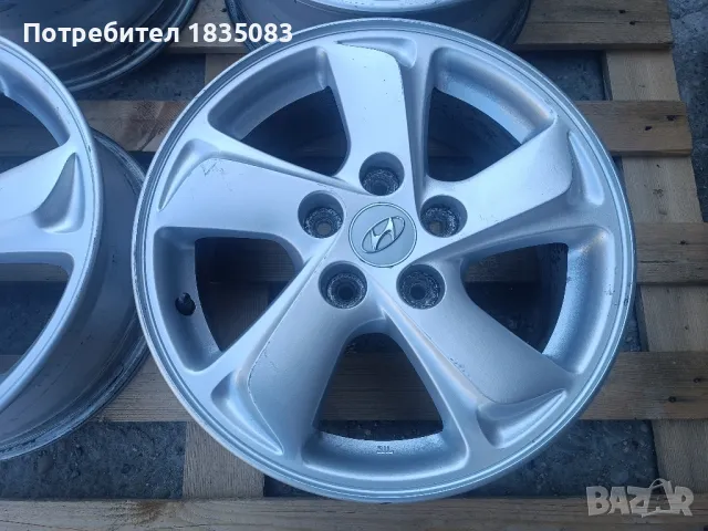 Лети джанти 16ки 5х114.3 Hyundai, снимка 6 - Гуми и джанти - 47412140