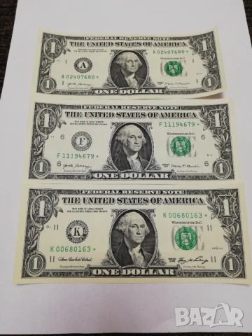 банкноти от 1 долар от 2006 г.със звезда