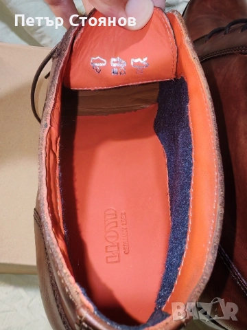 Eлегантни мъжки кларкове от естествена кожа Lloyd №46, снимка 10 - Мъжки боти - 51657148