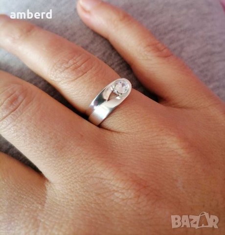 Сребърен пръстен - модел R013A, снимка 2 - Пръстени - 31349224