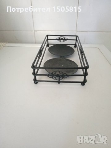 Красив свещник от ковано желязо, снимка 3 - Други - 37937348